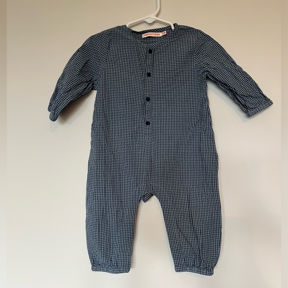 Tinycottons Checker Romper 12 Mo